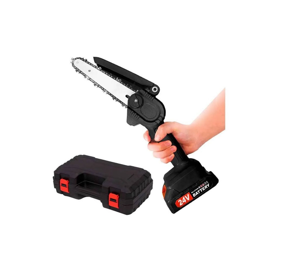Mini Motosierra Bateria Doble 48V Electrica De Mano Inalambrica Portatil - RS13665