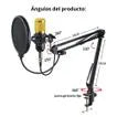 Kit de Micrófono Condensador Profesional Consola Tarjeta De Sonido Audio  MOD PP11645