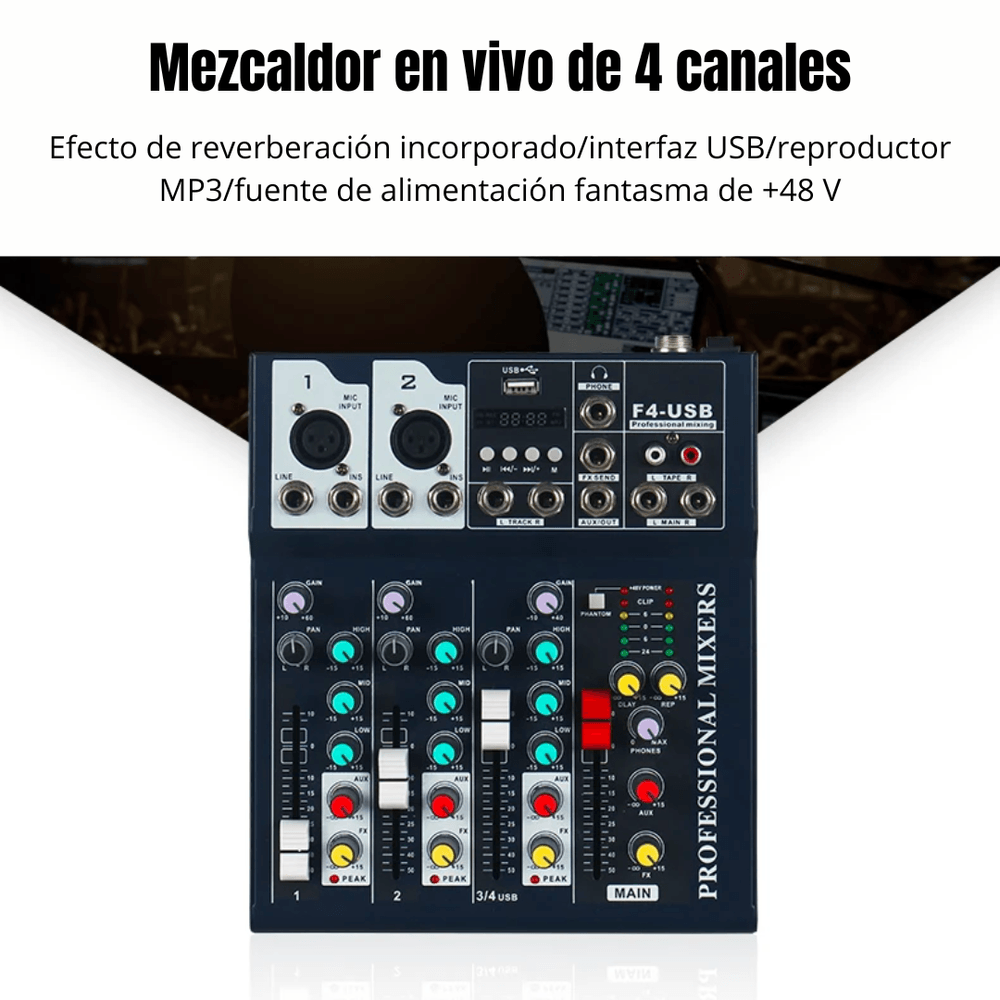 Profesional Mixers Audio - XY-F4