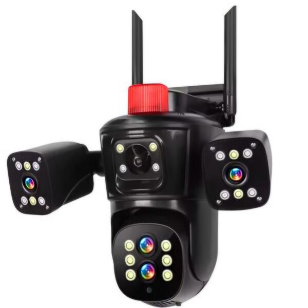 Cámara de Seguridad, Bullet Dome Linkage, 4 lentes, Detección de movimiento, WIFI MOD: IPC-849N