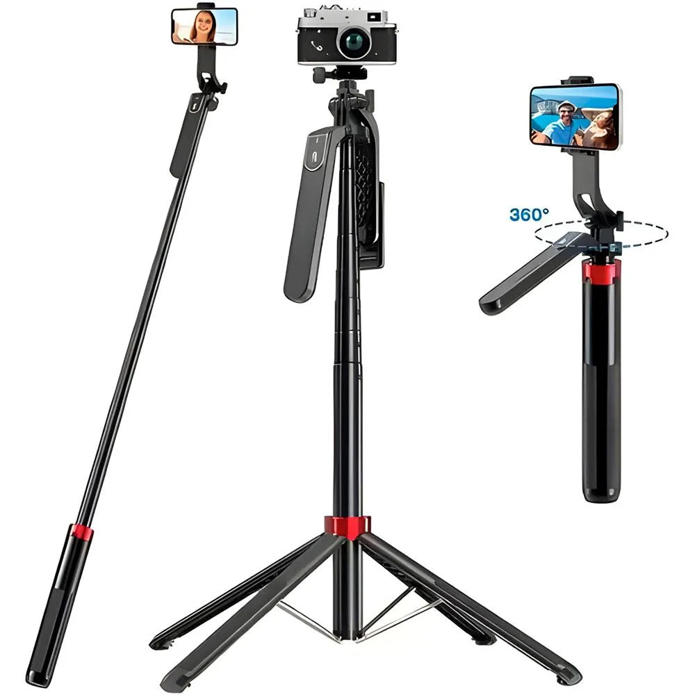 SELFIE STICK TRIPOD  «32 A 180CM» BLACK MOD ZJ-A14