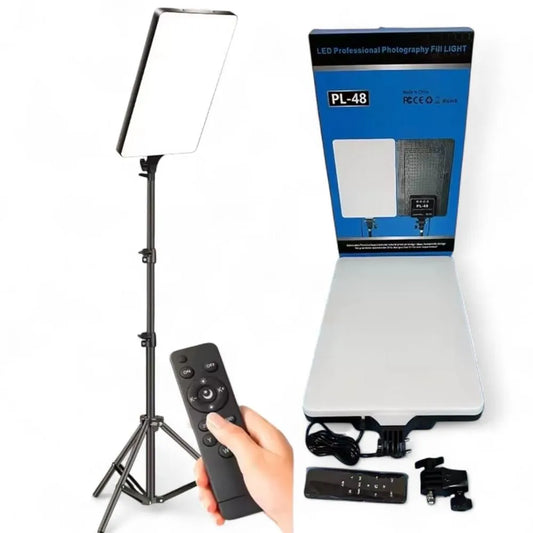 Panel Luz LED más trípode para Fotografía Profesional - PL-48