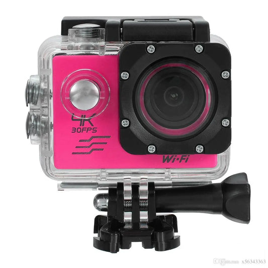 Cámara Deportiva de acción 4k 16 Mp Wifi Acuático Deportes Videos Color ROSADO MOD SQ-Y03