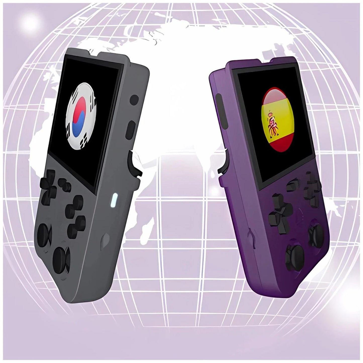 Consola Portatil de Video Juegos Retro R36S  con memoria de 64 GB y 32 colores negro,morado,blanco