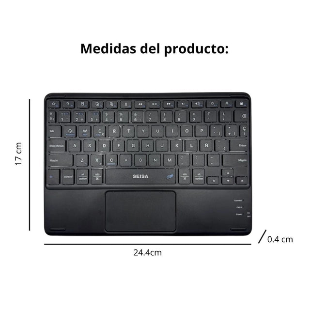 TECLADO INALÁMBRICO BLUETOOTH CON PANEL TÁCTIL - DN-H036