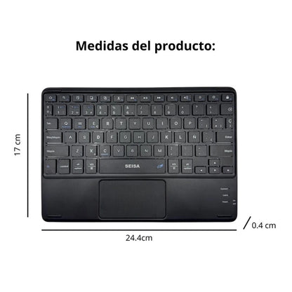 TECLADO INALÁMBRICO BLUETOOTH CON PANEL TÁCTIL - MOD: DN-H036