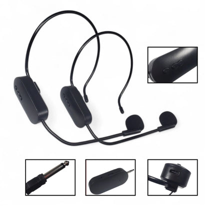 Micrófonos Inalámbrico Diadema Recargables Streaming Clases Presentaciones - MOD: AY-102