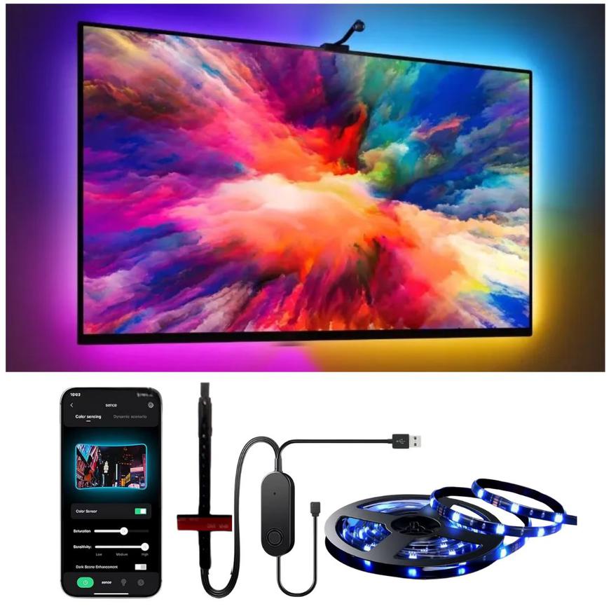 Kit de Tira de Luz LED Bluetooth con Captura de Color de Pantalla - LED-CP1101