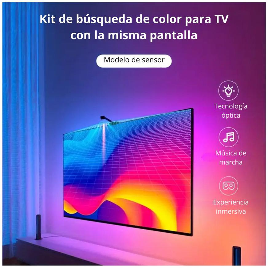 Kit de Tira de Luz LED Bluetooth con Captura de Color de Pantalla - LED-CP1101