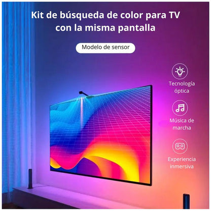 Kit de Tira de Luz LED Bluetooth con Captura de Color de Pantalla - MOD: LED-CP1101
