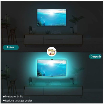 Kit de Tira de Luz LED Bluetooth con Captura de Color de Pantalla - MOD: LED-CP1101