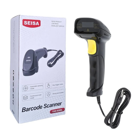 Pistola Lector de Barras Codigos Alambrico USB Seisa - YHD-8200L