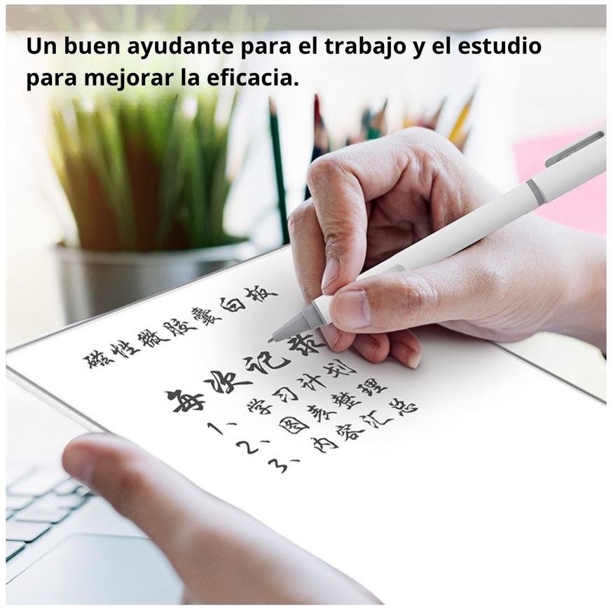 Pizarra Magnética De Escritura Reutilizable Con Borrador Y Bolígrafo Para Notas Y Dibujo - XS-A4