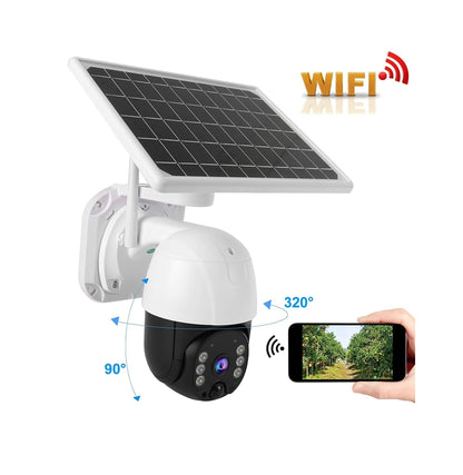 Cámara de seguridad Panel solar con CHIP 7MP - MOD: TQ5 - App: iCSee