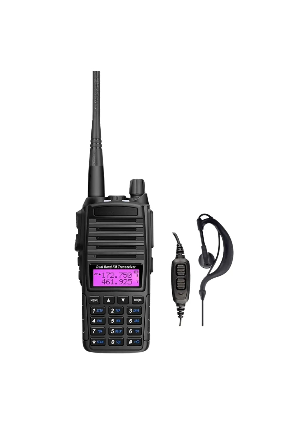 RADIO WALKIE TALKIE DOBLE ENTRADA LINTERNA LANTUN MOD UV-13B