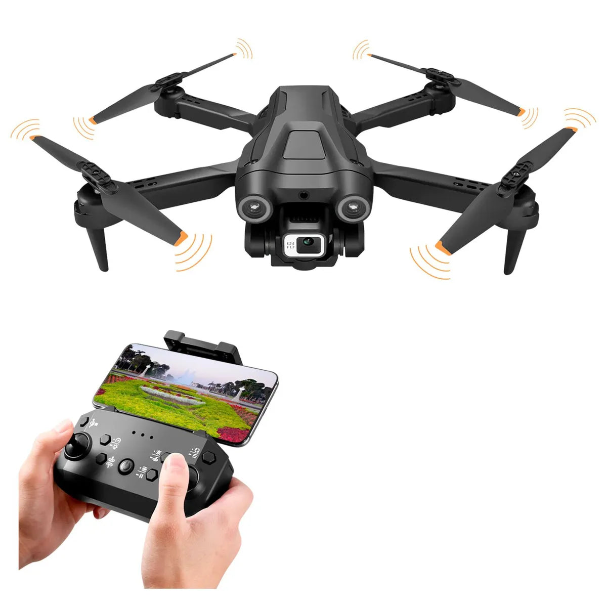 Drone Pro Hd Doble Cámara Óptica Con Estuche - MOD I3