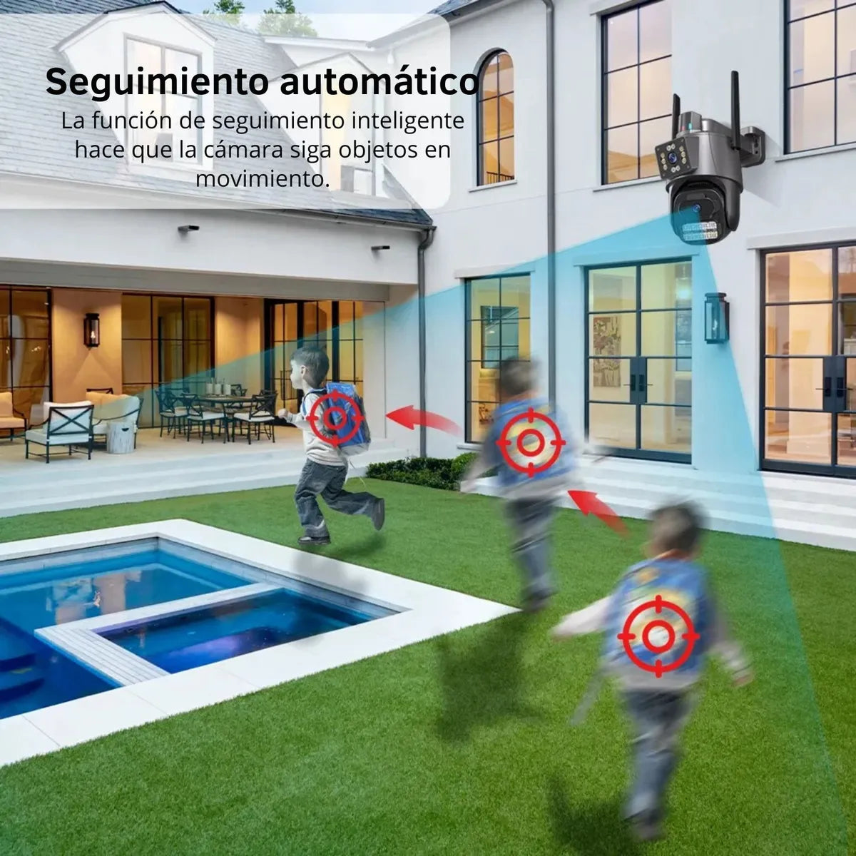Cámara seguridad 3K Para Exteriores Wifi Doble Lente 360 PTZ - LT38-3K