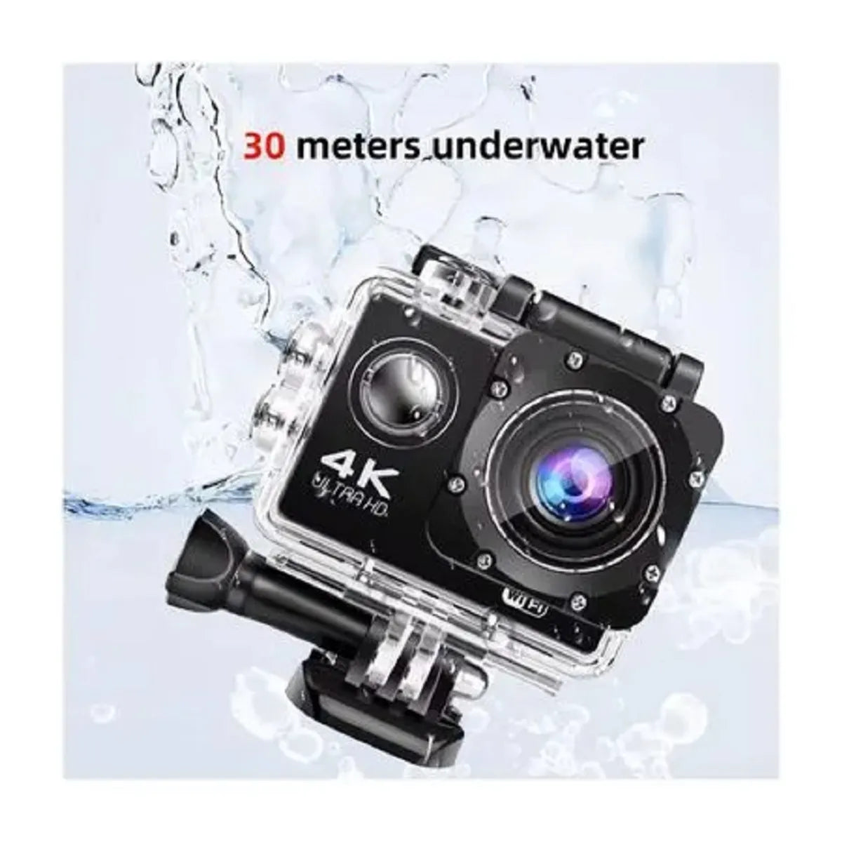 Cámara Deportiva Acuática Baihuo Tipo GoPro 4K Ultra HD Color: ROSADO - MY-7142