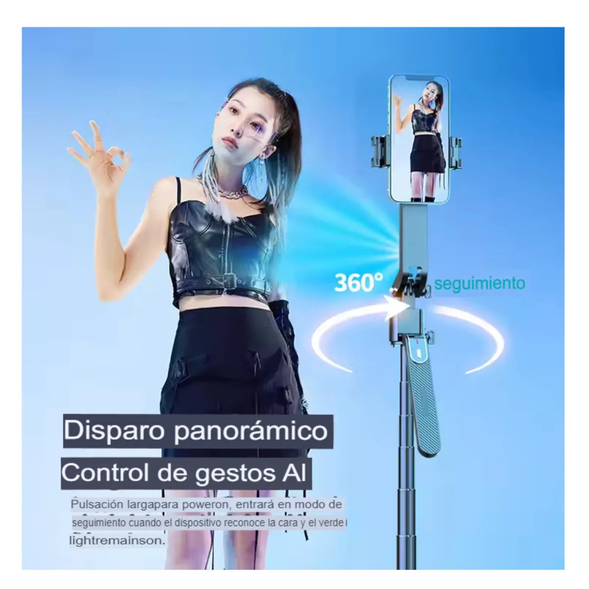 SELFIE STICK TRIPOD  «32 A 180CM» BLACK MOD ZJ-A14