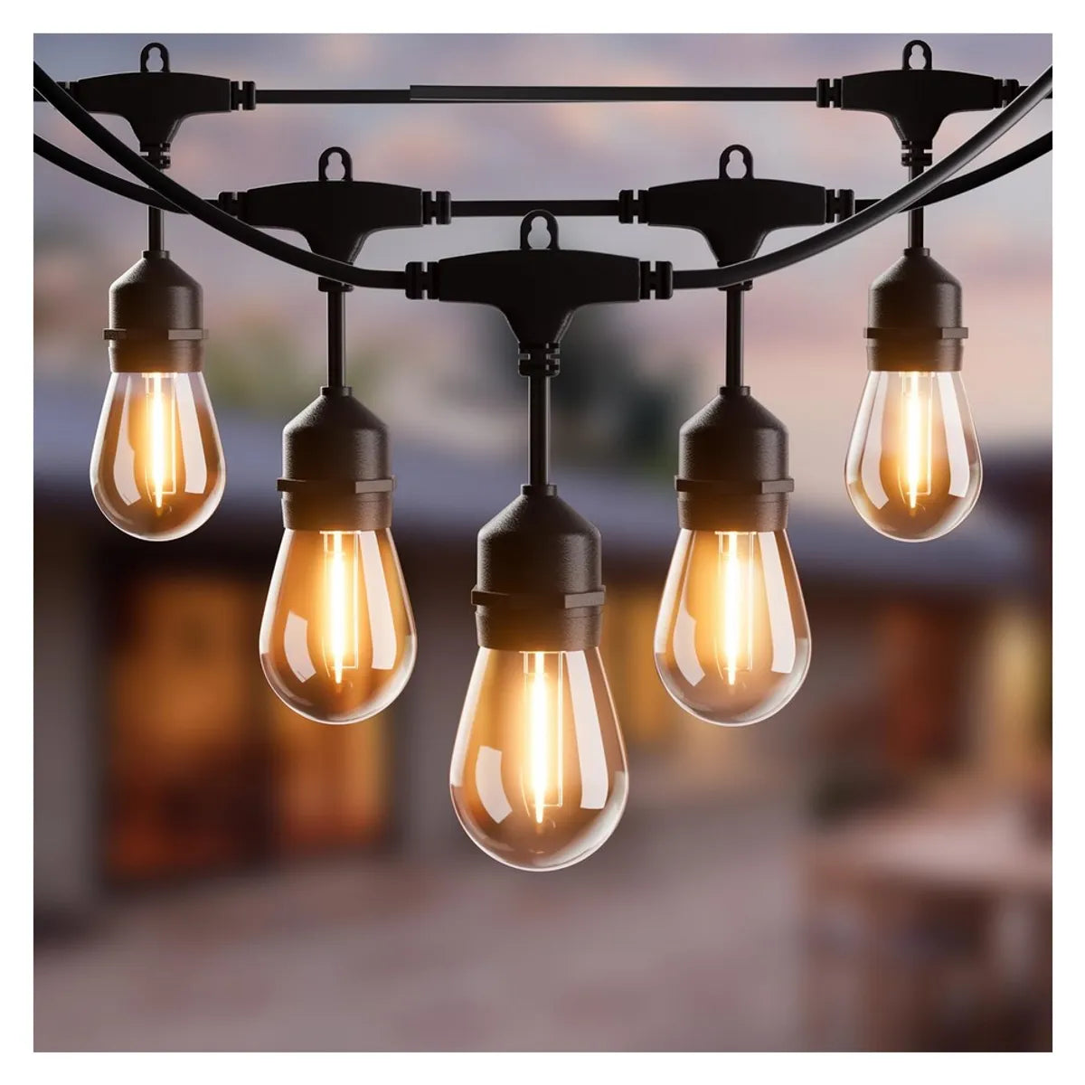 Guirnalda Led Vintage - 15 Metros 15 Focos - Jardin Fiestas - HCP094