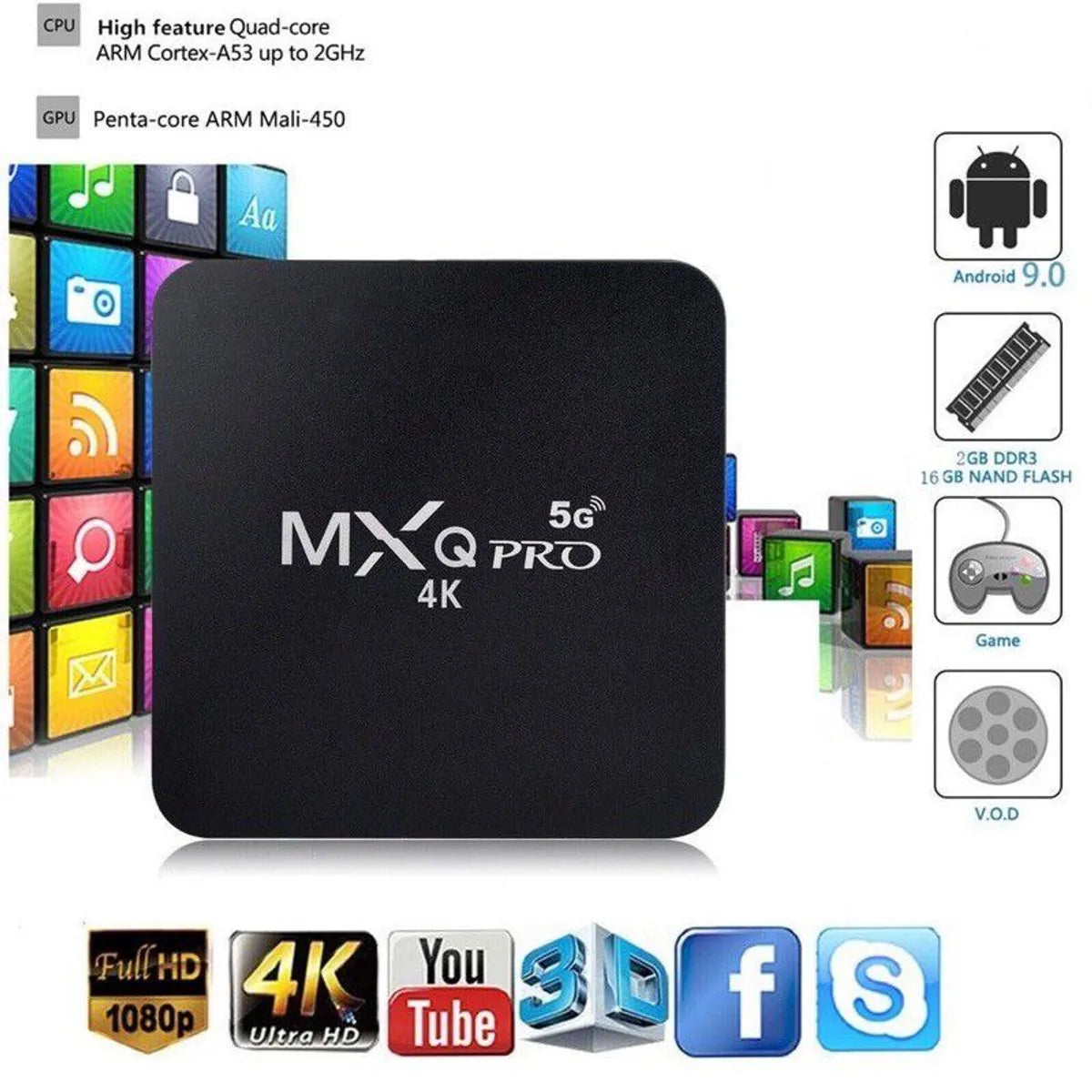 Convertidor De TV A Smart Tv Y Android - MXQPRO4K