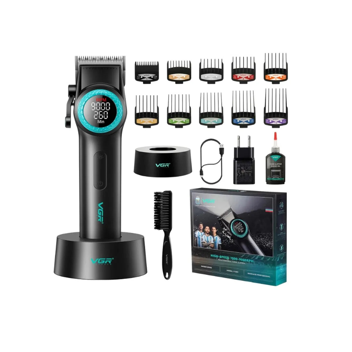 MAQUINA PROFESIONAL DE CORTE  PANTALLA DIGITAL CUCHILLAS PREMIUM MOD V-001