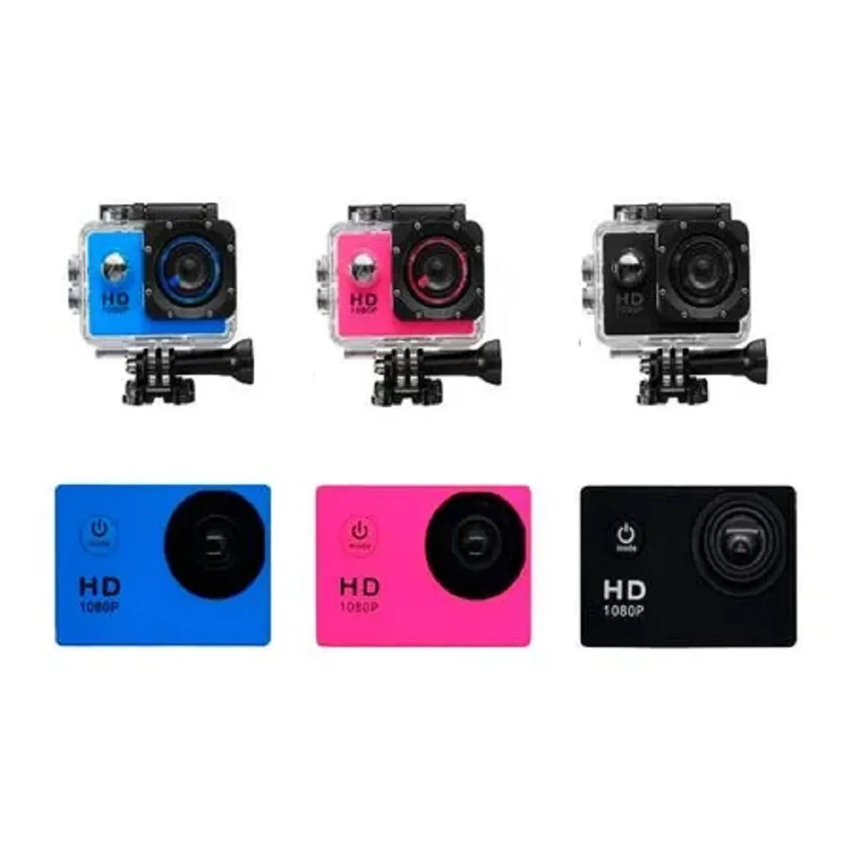 Cámara Deportiva Acuática Baihuo Tipo GoPro 4K Ultra HD Color: ROSADO - MY-7142