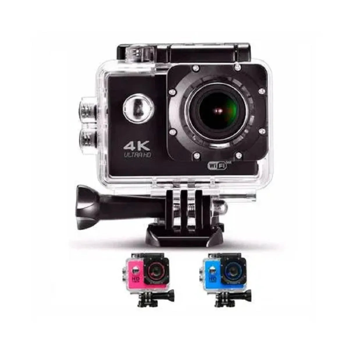 Cámara Deportiva Acuática Baihuo Tipo GoPro 4K Ultra HD Color: ROSADO - MY-7142