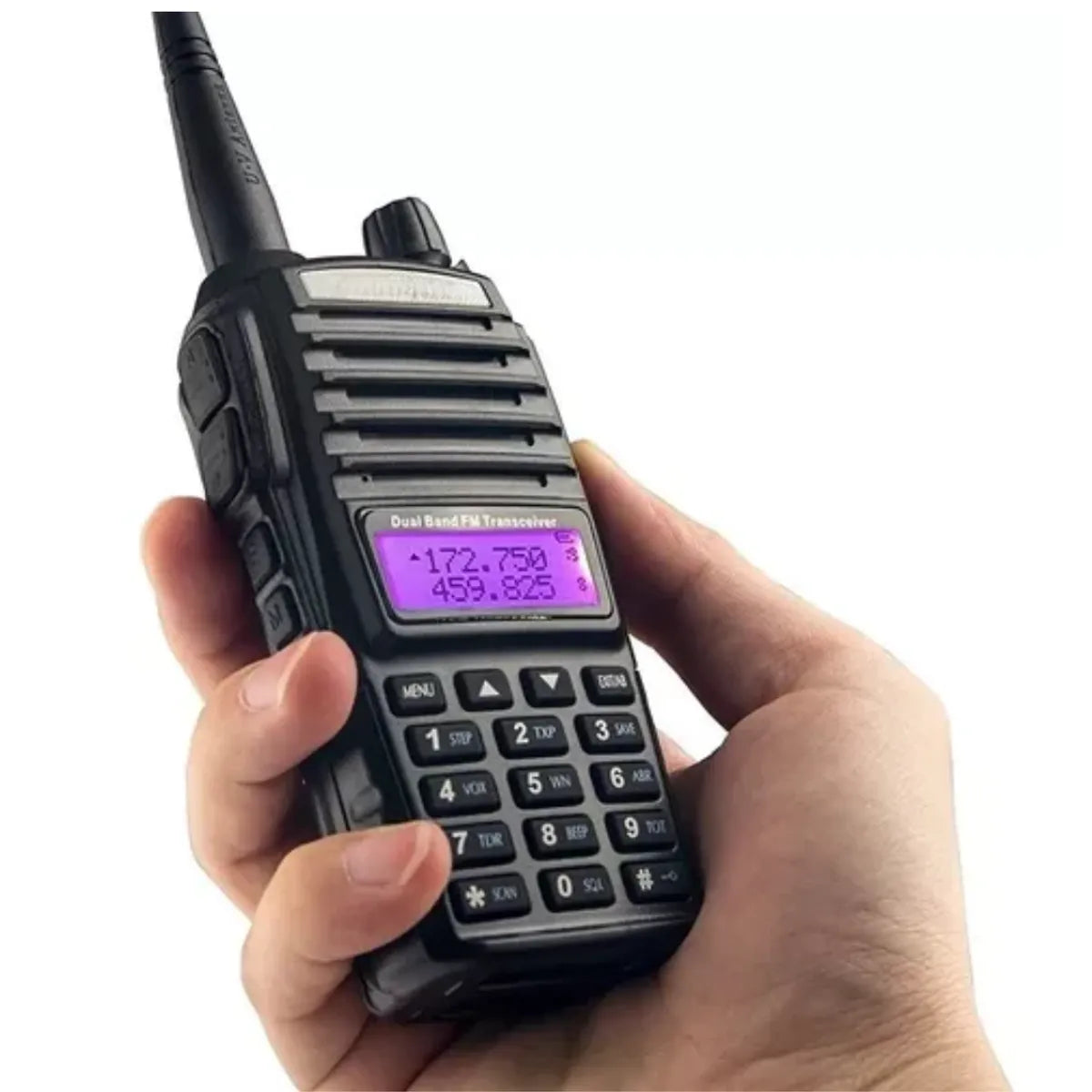 RADIO WALKIE TALKIE DOBLE ENTRADA LINTERNA LANTUN MOD UV-13B