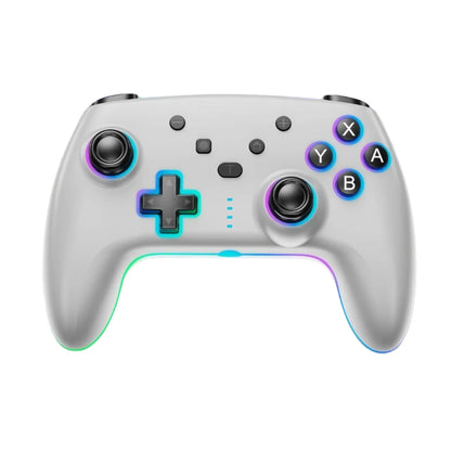 JOYSTICK INALAMBRICO CON LUZ RGB COMP. SWITCH SEISA BLANCO - MOD: SJ-935B