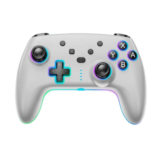 JOYSTICK INALAMBRICO CON LUZ RGB COMP. SWITCH SEISA BLANCO - MOD: SJ-935B