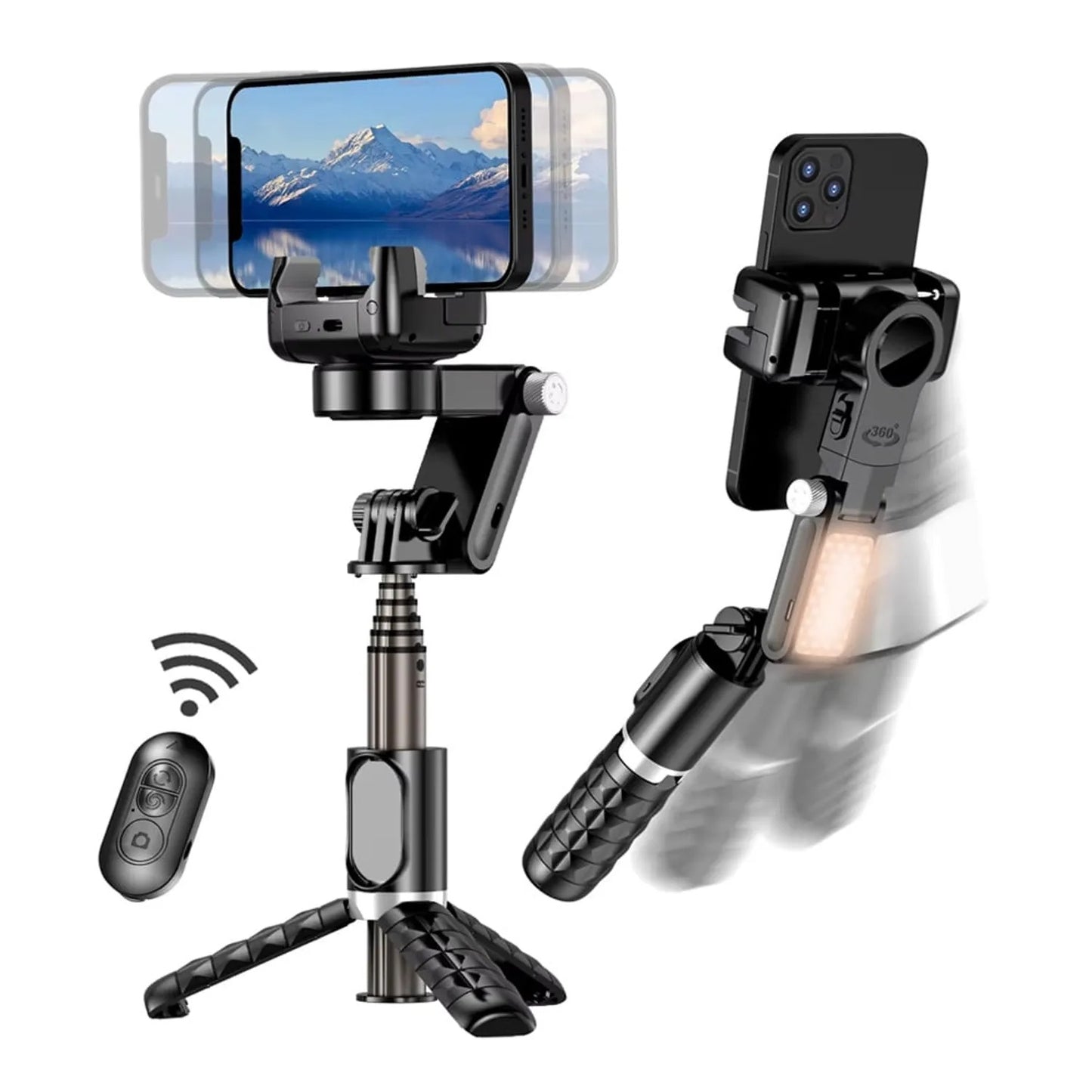 Estabilizador para Selfies de Celular con Luz Q18