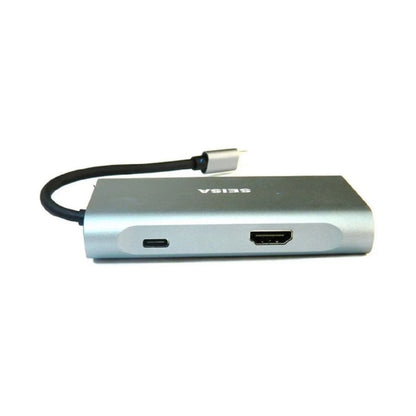 USB HUB Adapter Seisa TYPE C 7 IN 1 - MODEL: BYL-2111