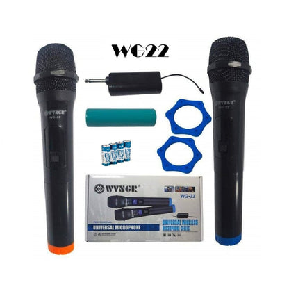 Par de Microfonos Universal Inalámbrico - MOD: WG-22