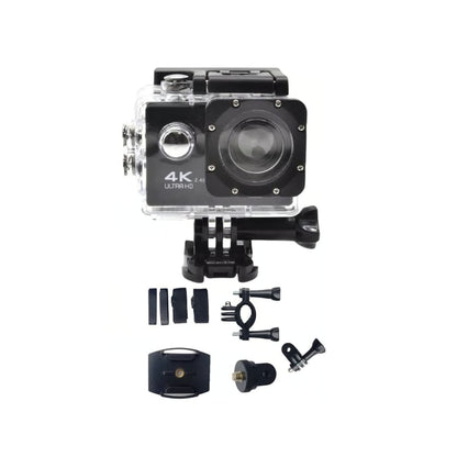 Cámara Deportiva de acción 4k 16 Mp Wifi Acuático Deportes Videos Color Negro MOD SQ-Y02