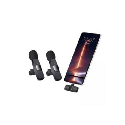 Microfono Inalambrico Solapa 2 Para Celulares iPhone - MOD: K9-TC+IP+V8+USB