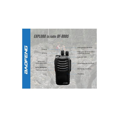 Kit de 2 radios Walkie Talkie Baofeng - MOD: BF-888S