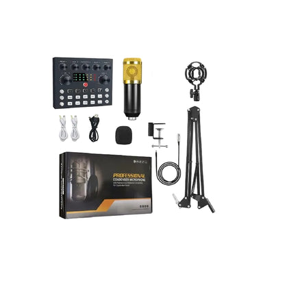Kit de Micrófono condensador con consola de video estudio profesional MOD  PP670