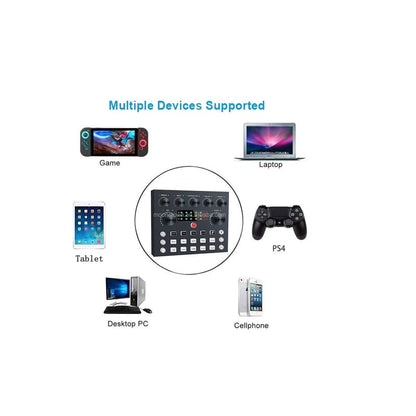 Kit de Micrófono condensador con consola de video estudio profesional MOD  PP670