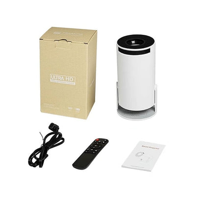 Portable Full HD Smart Wi-Fi Bluetooth Projector with Built-in Android - MOD: HY-300