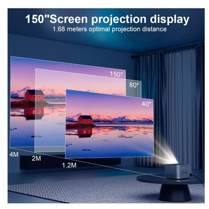 Smart Android Portable Multimedia Projector HDMI 4K - MODEL: HY350