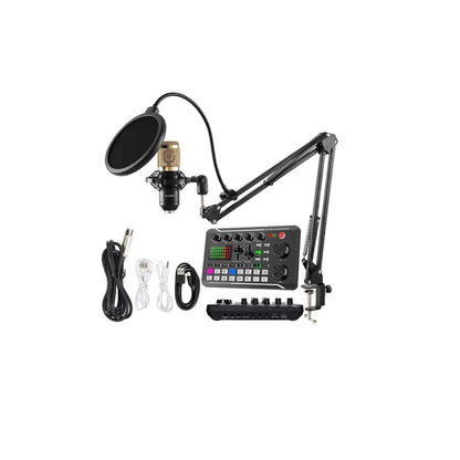 Kit de Micrófono condensador con consola profesional para grabación MOD PP11646