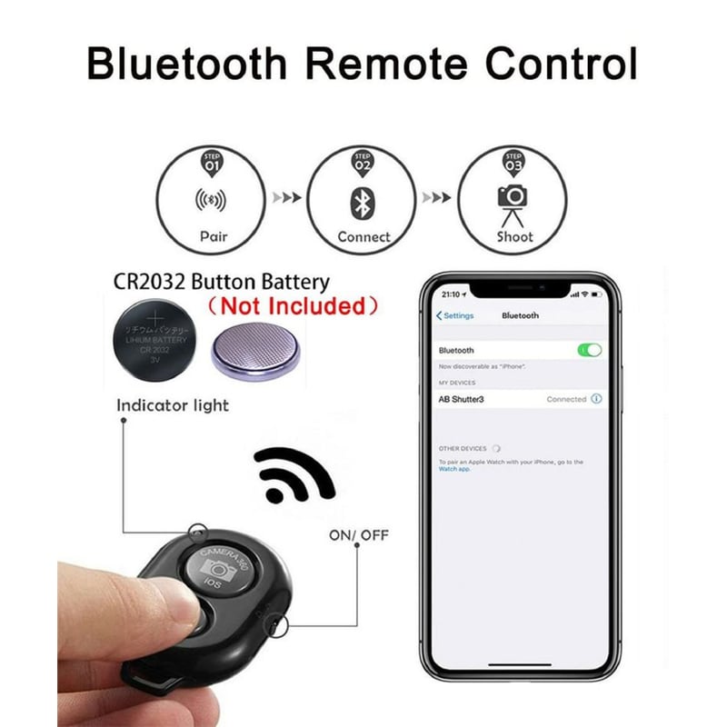 Soporte Estabilizador Celular- Cámara con Led Micrófono Control - MOD AY-49U