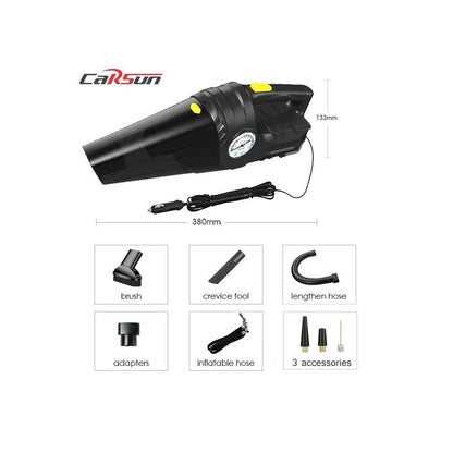 4-in-1 Car Vacuum Cleaner and Tire Inflator Compressor Carsun MOD C1859-2